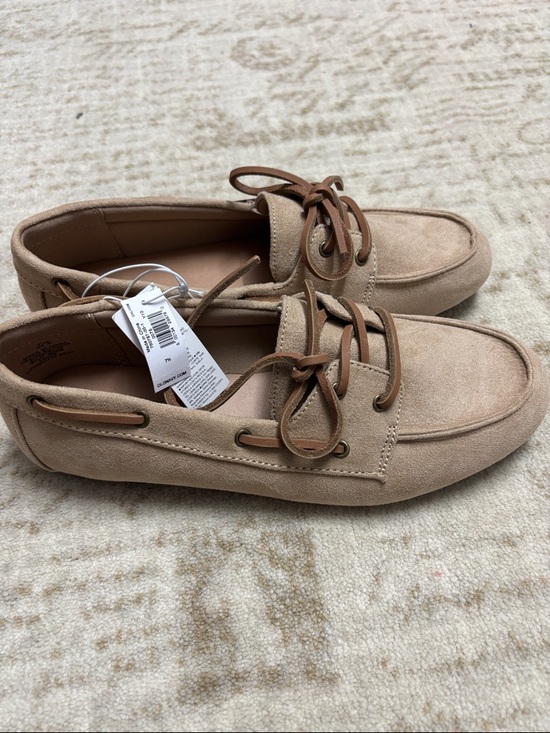 Old Navy Shoes - Old Navy Tan Suede Boat Shoes Flats